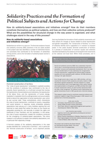 Solidarity Practices and the Formation of Political Subjects and Actions for Change